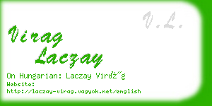 virag laczay business card